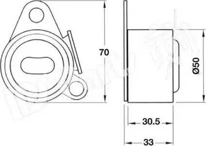 IPS Parts ITB-6536 - Siksnas spriegotājs, Zobsiksna ps1.lv