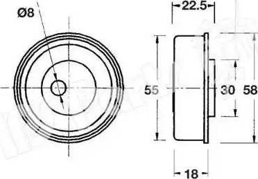 IPS Parts ITB-6531 - Siksnas spriegotājs, Zobsiksna ps1.lv