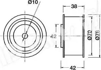 IPS Parts ITB-6533 - Siksnas spriegotājs, Zobsiksna ps1.lv