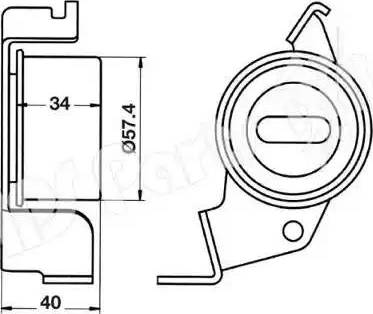 IPS Parts ITB-6537 - Siksnas spriegotājs, Zobsiksna ps1.lv