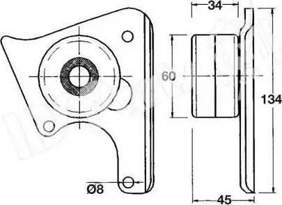 IPS Parts ITB-6005 - Siksnas spriegotājs, Zobsiksna ps1.lv