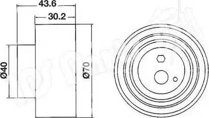 IPS Parts ITB-6106 - Siksnas spriegotājs, Zobsiksna ps1.lv