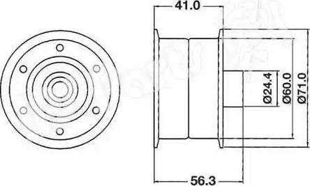 IPS Parts ITB-6114 - Siksnas spriegotājs, Zobsiksna ps1.lv