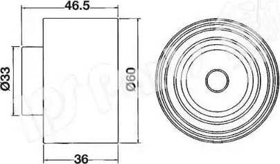 IPS Parts ITB-6110 - Siksnas spriegotājs, Zobsiksna ps1.lv