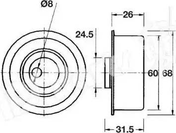 IPS Parts ITB-6111 - Siksnas spriegotājs, Zobsiksna ps1.lv