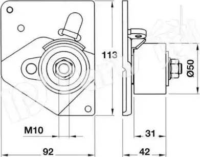 IPS Parts ITB-6124 - Siksnas spriegotājs, Zobsiksna ps1.lv