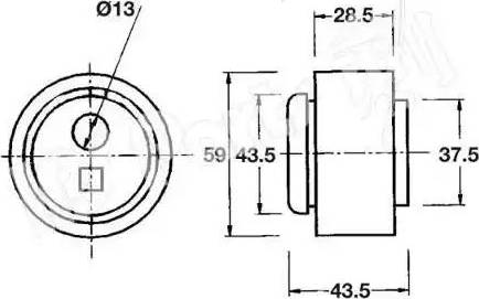 IPS Parts ITB-6120 - Siksnas spriegotājs, Zobsiksna ps1.lv