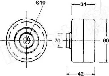 IPS Parts ITB-6121 - Parazīt / Vadrullītis, Zobsiksna ps1.lv