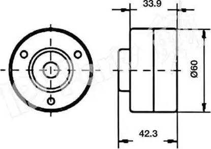 IPS Parts ITB-6818 - Siksnas spriegotājs, Zobsiksna ps1.lv