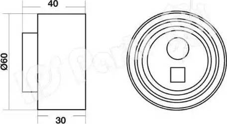 IPS Parts ITB-6817 - Siksnas spriegotājs, Zobsiksna ps1.lv