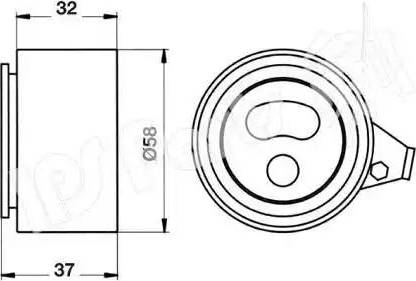 IPS Parts ITB-6346 - Siksnas spriegotājs, Zobsiksna ps1.lv