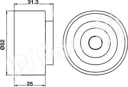 IPS Parts ITB-6306 - Parazīt / Vadrullītis, Zobsiksna ps1.lv