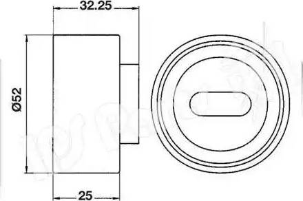 IPS Parts ITB-6300 - Siksnas spriegotājs, Zobsiksna ps1.lv