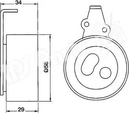 IPS Parts ITB-6310 - Siksnas spriegotājs, Zobsiksna ps1.lv