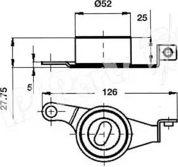 IPS Parts ITB-6339 - Siksnas spriegotājs, Zobsiksna ps1.lv