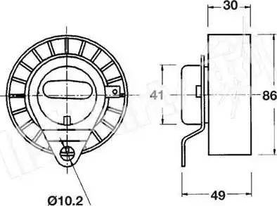 IPS Parts ITB-6327 - Siksnas spriegotājs, Zobsiksna ps1.lv