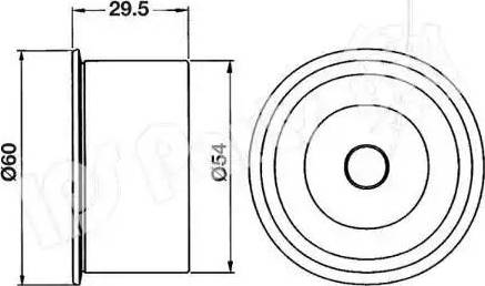 IPS Parts ITB-6216 - Siksnas spriegotājs, Zobsiksna ps1.lv