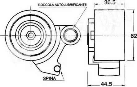 IPS Parts ITB-6212 - Siksnas spriegotājs, Zobsiksna ps1.lv