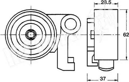 IPS Parts ITB-6233 - Siksnas spriegotājs, Zobsiksna ps1.lv