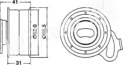 IPS Parts ITB-6224 - Siksnas spriegotājs, Zobsiksna ps1.lv