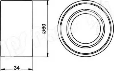 IPS Parts ITB-6709 - Siksnas spriegotājs, Zobsiksna ps1.lv