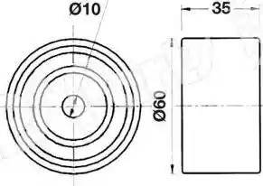 IPS Parts ITB-6701 - Siksnas spriegotājs, Zobsiksna ps1.lv