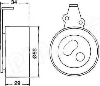 IPS Parts ITB-6K05 - Siksnas spriegotājs, Zobsiksna ps1.lv