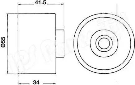 IPS Parts ITB-6K02 - Siksnas spriegotājs, Zobsiksna ps1.lv