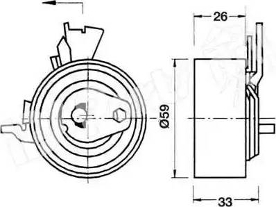 IPS Parts ITB-6W05 - Siksnas spriegotājs, Zobsiksna ps1.lv