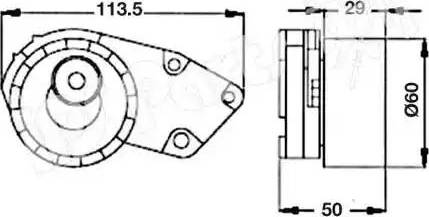 IPS Parts ITB-6W00 - Siksnas spriegotājs, Zobsiksna ps1.lv