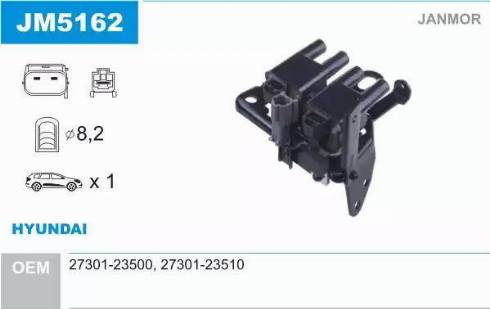 Janmor JM5162 - Aizdedzes spole ps1.lv