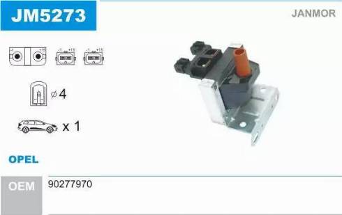 Janmor JM5273 - Aizdedzes spole ps1.lv