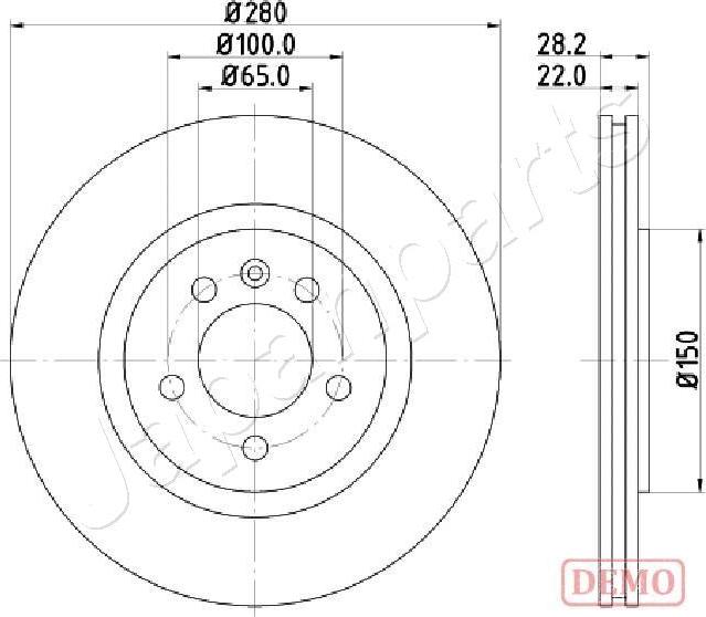 Japanparts DI-0944C - Bremžu diski ps1.lv