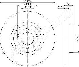 Japanparts DI-0959 - Bremžu diski ps1.lv