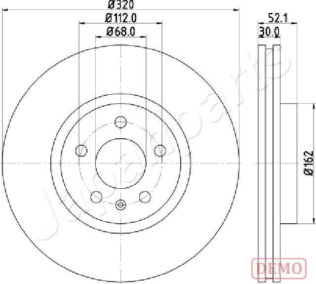 Japanparts DI-0919C - Bremžu diski ps1.lv