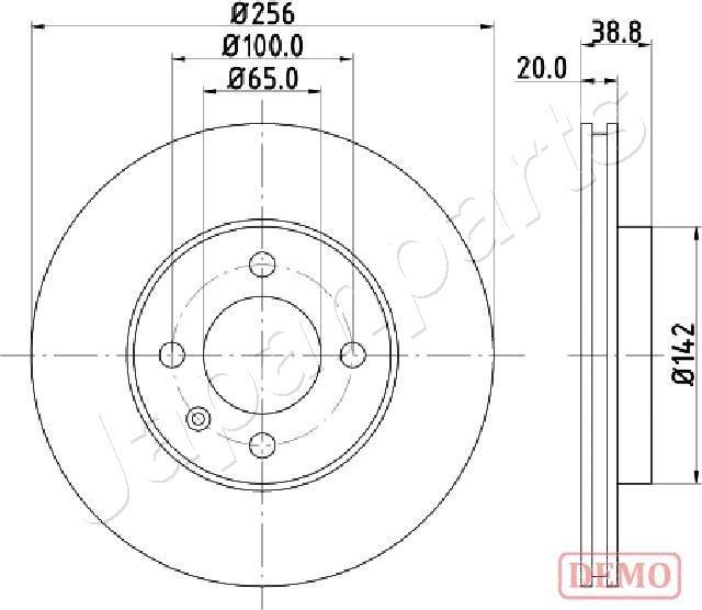 Japanparts DI-0935C - Bremžu diski ps1.lv