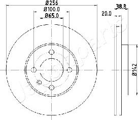 Japanparts DI-0935 - Bremžu diski ps1.lv