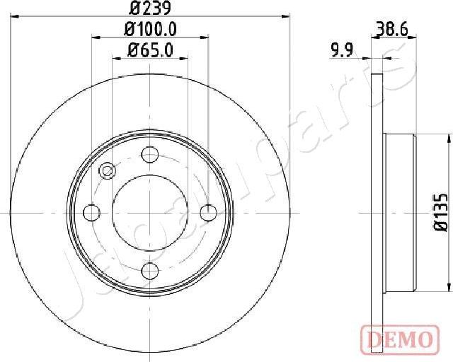 Japanparts DI-0937C - Bremžu diski ps1.lv