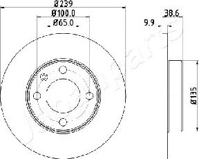 Japanparts DI-0937 - Bremžu diski ps1.lv