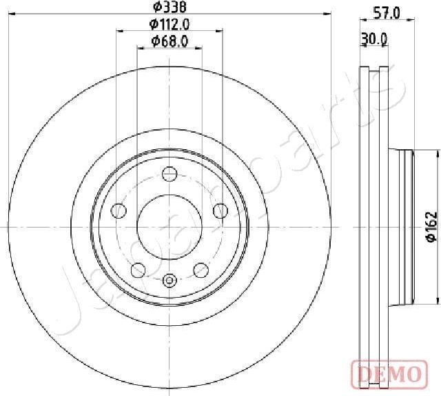 Japanparts DI-0920C - Bremžu diski ps1.lv