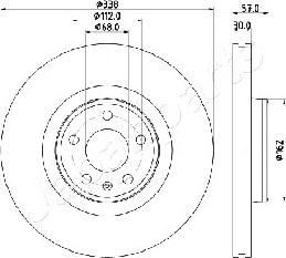 Japanparts DI-0920 - Bremžu diski ps1.lv