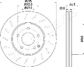 Japanparts DI-0519 - Bremžu diski ps1.lv