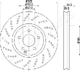 Japanparts DI-0520 - Bremžu diski ps1.lv