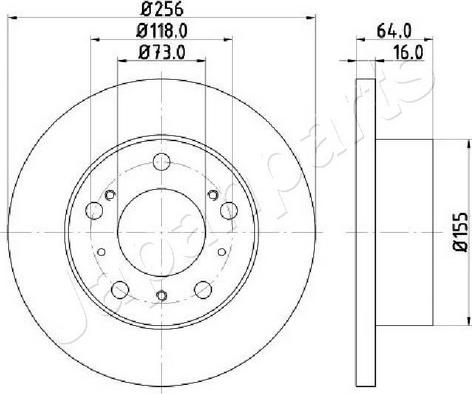 Japanparts DI-0267C - Bremžu diski ps1.lv