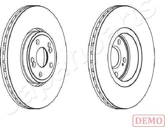 Japanparts DI-0704C - Bremžu diski ps1.lv