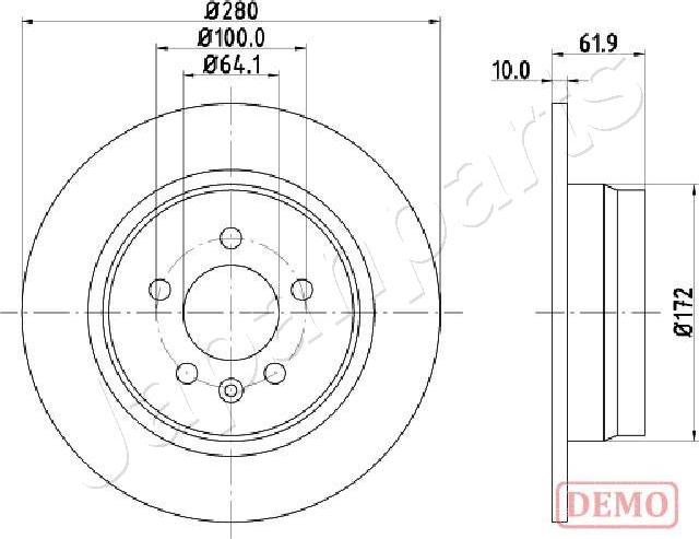 Japanparts DP-426C - Bremžu diski ps1.lv