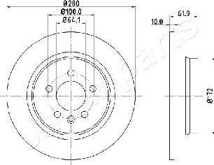 Japanparts DP-426 - Bremžu diski ps1.lv