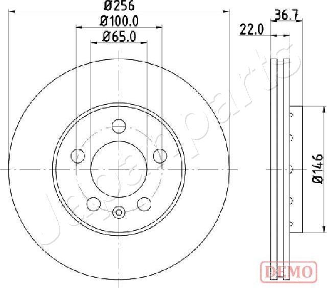 Japanparts DP-0904C - Bremžu diski ps1.lv