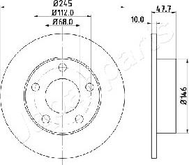 Japanparts DP-0905 - Bremžu diski ps1.lv