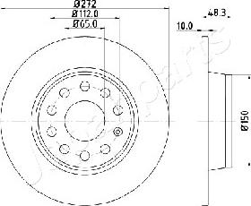 Japanparts DP-0901 - Bremžu diski ps1.lv